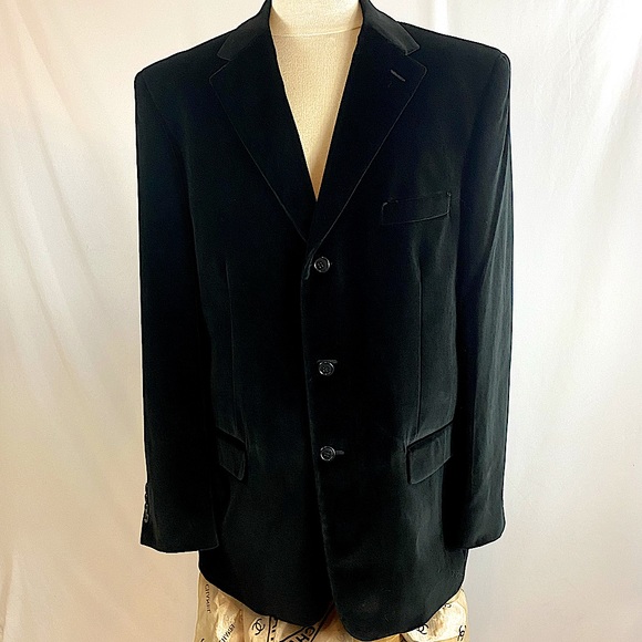 Pronto Uomo Other - Pronto-Uomo Mens Luxury Black Velveteen Blazer Like New